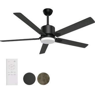 BECLOG Outdoor Ceiling Fan With Light, 60" Ceiling Fans With Remote Indoor Outdoor DC Motor, Izorro SILVER 3 Light Light Fixture, MiLin Light Filtering Cordless Cellular Shades, Top Down Bottom Up Shades, Honeycomb Blinds For Windows Cut To Size Blinds, W