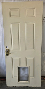 Wood Door With Pet Door