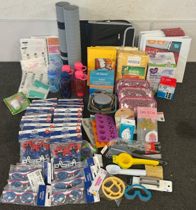 Cups, Water Bottles & Other Kitchen Items, Binders, Stickers, Mailers & Lots Of Patriotic Themed Sunglasses