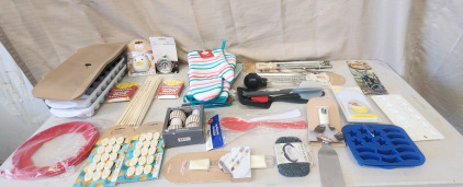 Kitchenware Lot!- Brand New Utensils, Ice Trays, Bag Clips, Baking Tools, Water Bottles, And More!