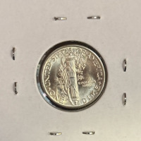 1945 MS68 RARE Gem Silver Mercury Dime - 2