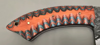 Hand Made Carbon Steel Cleaver Style Knife, Full Tang- New - 3