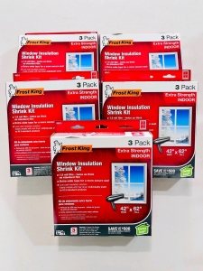 (5) Boxes Of Frost King Extra Strength Indoor Window Insulation Shrink Kits