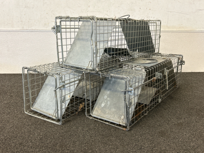 (3) Little Giant Live Animal Traps 7"x 24"x 7.5"