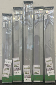 (5) Grey Cordless Cellular Shades