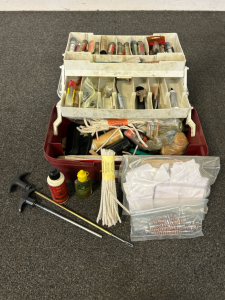 Woodstream Box With Rifle/ Gun Cleaning Supplies