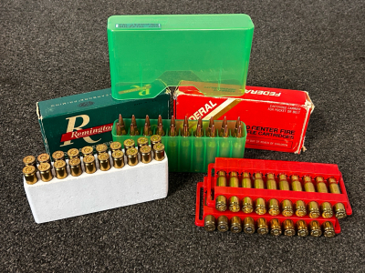 (20) Rounds Of Remington 22-250, (20) Rounds Of Federal 308 Win, And (20) Rounds Of 243 Win