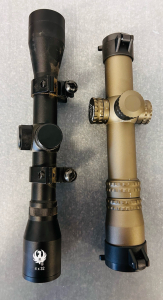 Nightforce NXS 1-4x24 Scope And Ruger 4x32 Scope
