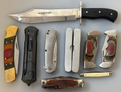 Mixed Pocket & Fixed Blade Knife Collection &ndash; Wood, Steel & Tactical Styles