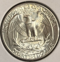 1948-D MS65 Mint Error Silver Gem Quarter - 4