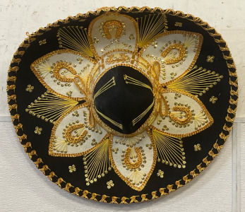 Black & Gold Sombrero
