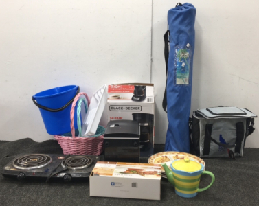 Mini Fridge, Coffee Maker, Loaf Pan, Camp Chair and More