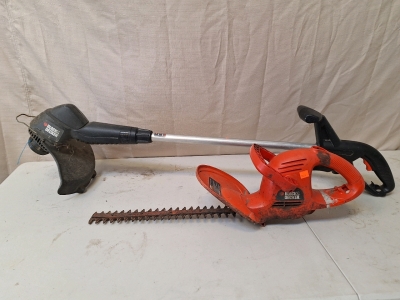 Black & Decker Electric Hedge Trimmer & Weed Wacker