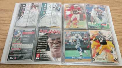 ~35 Football Cards Small Booklet-Aikman, Rice, Marino!