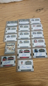(16 Baseball cards)Razor Signature Series 2008 MLB Draft
