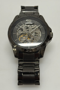 Relic Automatic Skeleton Watch, Model ZR11853, Stainless Steel, 50M Water Resistance