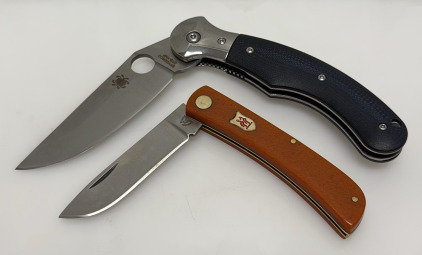 Spyderco Tenacious Folding Knife, G10 Handle, Victorinox Pioneer, Swiss Alox
