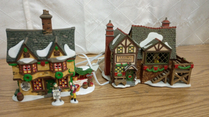 Department 56 Dickens Village Series Fezziwig Ballroom and Seton Morris Spice Merchant