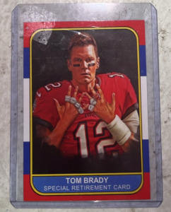 Sports Journal Tom Brady Special Retirement Card