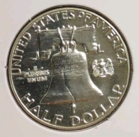 1958 PR65 Gem Proof Silver Franklin Half Dollar - 2