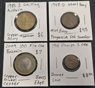 (4) Assorted Vintage & Newer Collectors Coins (See Description for Info)