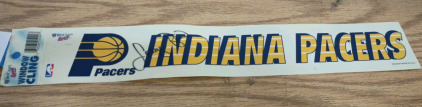 Larry Bird Autographed Indiana Pacers Window Sticker