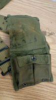 M1 Carbine Msg Pouch Belt with 3 Pouches, 2 Extended, 1 Standard and 5 Loaded M1 .30 Carbine Magazines - 4