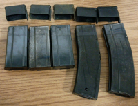 M1 Carbine Msg Pouch Belt with 3 Pouches, 2 Extended, 1 Standard and 5 Loaded M1 .30 Carbine Magazines - 5