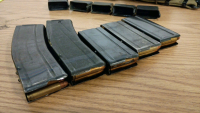 M1 Carbine Msg Pouch Belt with 3 Pouches, 2 Extended, 1 Standard and 5 Loaded M1 .30 Carbine Magazines - 6