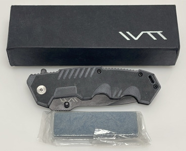 IVTT Folding Pocket Knife, G10 Handle, Stainless Steel Blade, 3.5" Blade