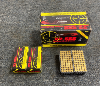 (1) .22-sss Long Rifle 60gr 500ct