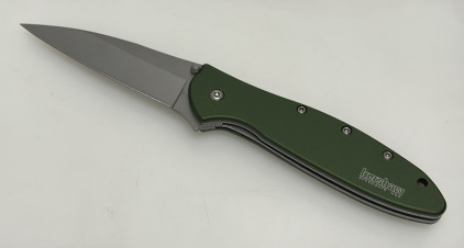 Kershaw Leek Folding Knife, 3-inch Blade, SpeedSafe, USA Made