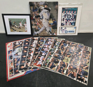 Assorted 90s Baseball Decor: Framed Pictures & Posters