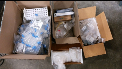 (5) Boxes of QuikChem 8500 Series 2 Accessories - Tubing Racks & Centrifuge Tubes