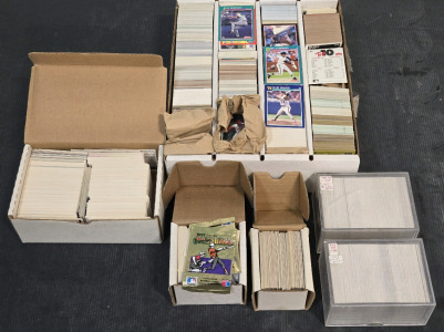 (6) Boxes of Assorted Vintage Baseball & Footbal Cards Including 2 Full Sets of '92 Pro Set Football Cards & Much More!