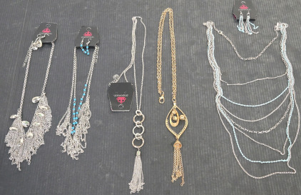 Assorted Paparazzi Brand Dress Jewelry: Necklaces & Earring Sets