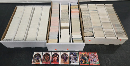 (3) Boxes of Assorted Vintage Basketball, Baseball, & Football Cards Including: Patrick Ewing, Scottie Pippen, Cal Ripken Jr, Troy Aikman, & Much More!