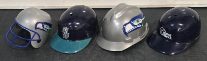 Assorted Collectors Seattle Sports Teams Helmets