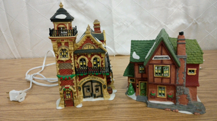 Department 56 Dickens Village Series Ashwick Lane House and Ladder and Browning Cottage