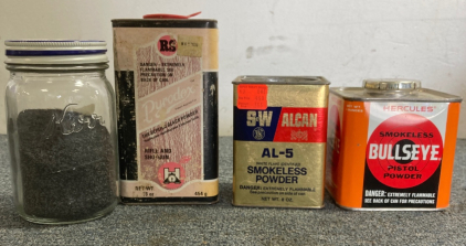 (4) Cans of Gun Powder