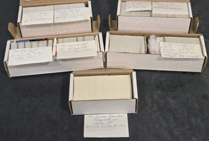 (5) Boxes of Early 90s Complete Sets of Baseball Cards