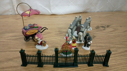 Department 56 Christmas Village Accessories Cruises Market Flowers, Lion Head Bridge and More