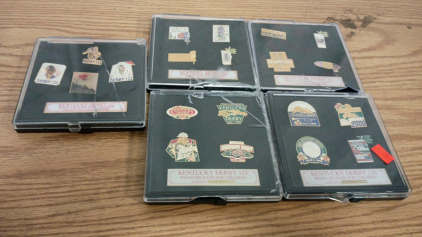 Kentucky Derby 122-126 WHAS Crusade for Children Commemorative Pins