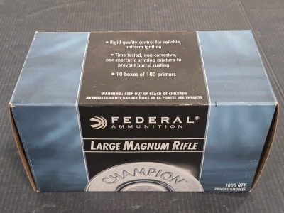 *New* Box of Federal Ammunition Large Magnum Rifle Primers No. 215 - 1,000 CT. / +$100 Value!