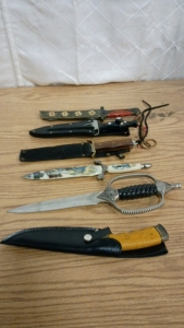 6) Fixed Blade Fantasy/Hunting Knives 11-15"