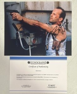 Signed Bruce Willis 8x10 Photograph With Certificate of Authenticity