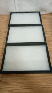 3) 8.5x12x.75" Vinyl Display Cases