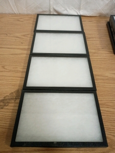 4) 8.5x12x.75" Vinyl Display Cases