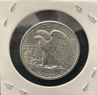 1942-D Walking Liberty Half Dollar, Denver Mint, 90% Silver - 4