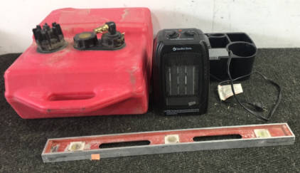 Marine Fuel Can, Space Heater, And Leveler